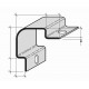 Cornières de protection d'angles à sceller en Aluminium, Inox