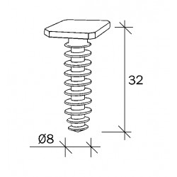 cheville "ADEFIX" PVC