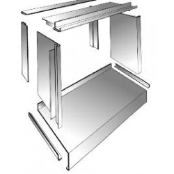 Habillage de baie aluminium anodisé, prélaqué