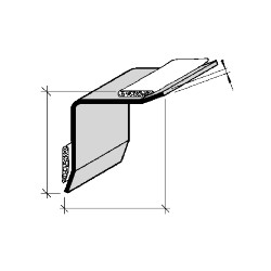 Protection d'angles rentrants aluminium ou inox adhésive