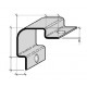 Cornières de protection d'angle à sceller Aluminium  et Inox