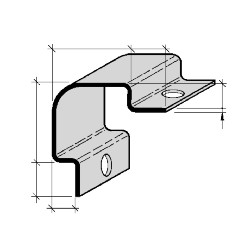 Protection d'angles sortants en aluminium anodisé à sceller