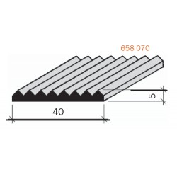 Plat de marches laiton strié à encastrer