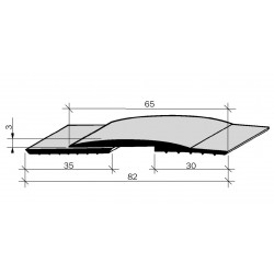 Couvre-joints de dilatation pour sol laiton filé, poli