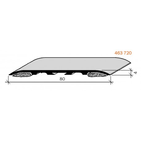 Couvre-joints de dilatation pour sol Aluminium Filé, anodisé incolore & ADHESIF 463720