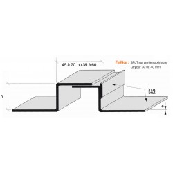 Joint de dilatation Inox plié, brut ou poli brossé grain 220 COUVRESOL 60 +