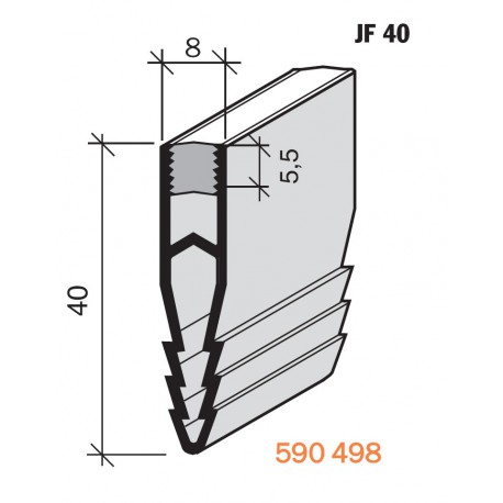 Joint de fractionnement pour sol scellé JF 40 PVC 590498