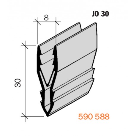 Joint de fractionnement pour sol scellé JO 30 PVC 590588