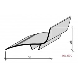 Couvre-joint aluminium d'angle pour façade