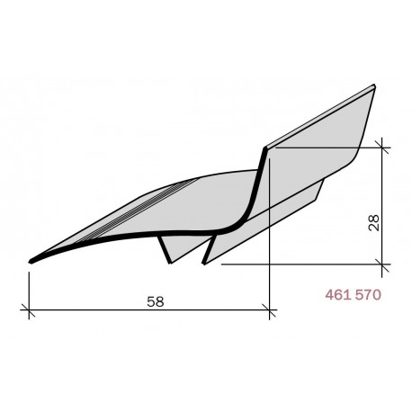 Couvre-joint ALUMINIUM de façade d'ANGLE