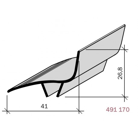 Couvre-joint PVC de façade ANGLE