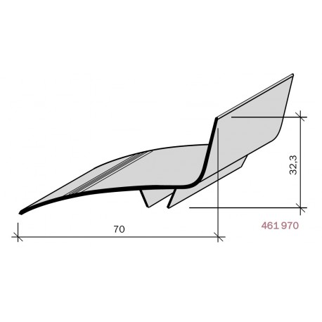 Couvre-joint ALUMINIUM de façade d'ANGLE