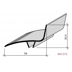 Couvre-joint PVC d'angle pour façade