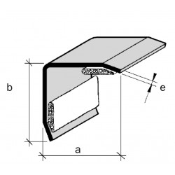 Protection d'angles sortants en aluminium anodisé à coller